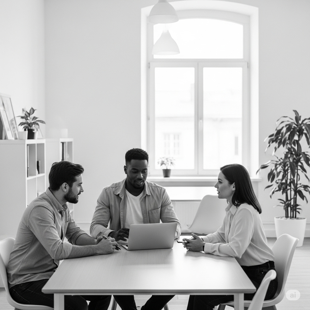 Cybotic team working on AI and software development projects